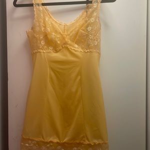 Lace lingerie slip dress